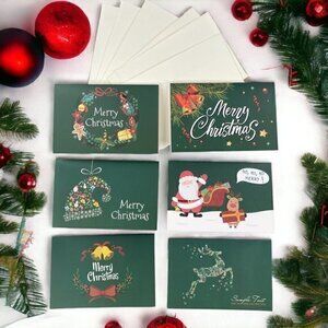 6 pcs Bundle Christmas cards